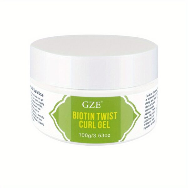 Hydrating Biotin Twist Curl Gel - Defines and Moisturizes for Stronger, Healthier Hair - Image 6