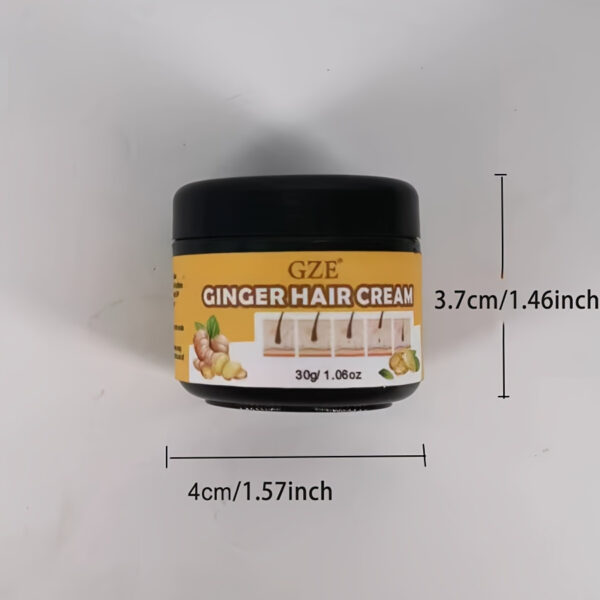 GZE Ginger Hair Strengthening Cream - Moisturizing Scalp & Conditioner Serum for All Hair Types - Image 5