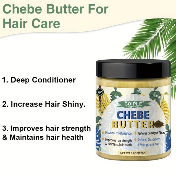 Goiple Chebe Butter for Women - 8.8oz, Moisturizing & Strengthening Hair Cream, Softens & Repairs Dry Damaged Strands - Image 5