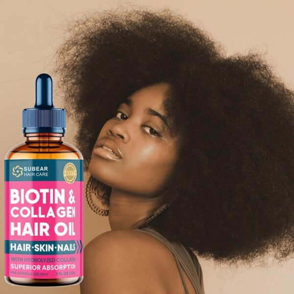 Liquid Biotin & Collagen - Hair Oil Women & Men - Hair Oil For Fuller Hair, Biotin Hair Care Oil, Hair & Skin, Nail Liquid, Valentine'S Day Gift, Cheap Girl Stuff - Image 3