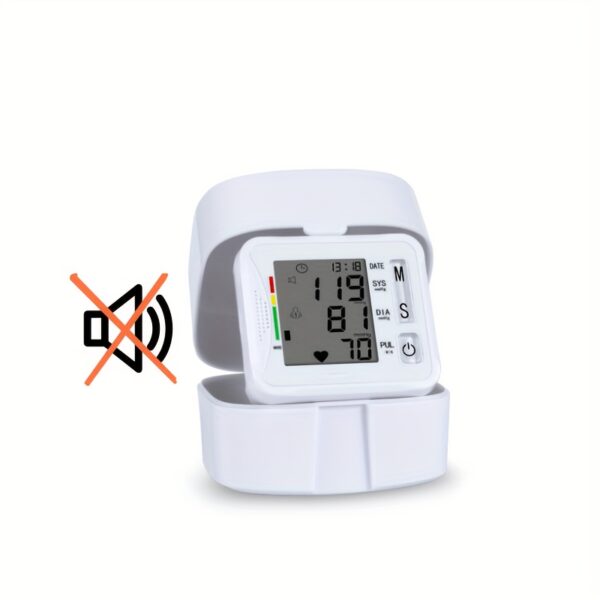 1pc TAIKON Wrist Blood Pressure Monitor with LCD Display, Adjustable Cuff, Pulse Rate Detection, and Irregular Heartbeat Alert - Battery Operated (Batteries Not Included), Blood Pressure Measurement | Comprehensive Display | Sound Playback Feature - Image 5