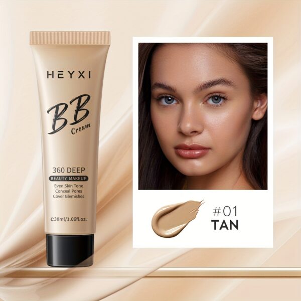 Hydrating BB Cream Foundation - Full Coverage, Moisturizing Concealer for All Skin Tones, 30ml - Image 5