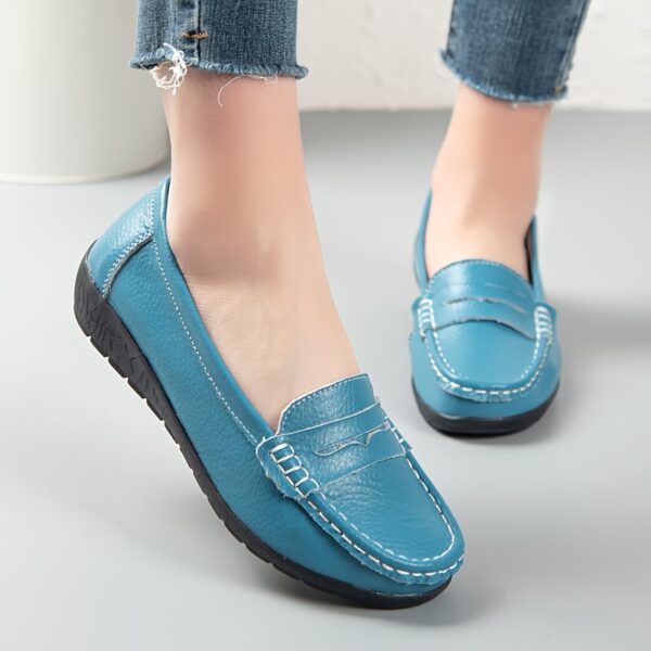 Solid Color Women Slip On Shoes, Comfortable Walking Flat Loafers, Casual Shoes, Driving Loafers, Walking Shoes - Image 10