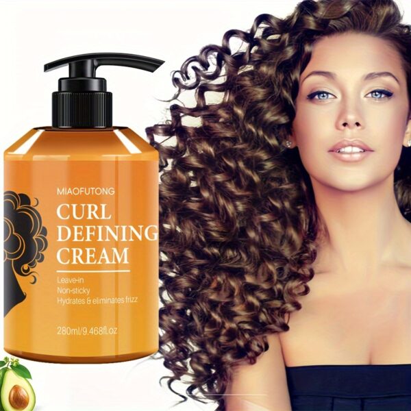 MAI Futon Curl Defining Cream, 9.47oz - Easy Punk American Style, Moroccan & Argan Oil Infused, Natural Volumizing, Long-Lasting Hold for Wavy & Curly Hair, Hydrating Squalane Formula - Image 2