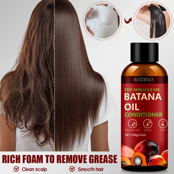 ROZINO 2-Pack Batana Oil Shampoo and Conditioner Set, Jojoba Oil Enriched, Moisturizing Cream for Normal Hair, Unisex-Adult, Strengthens Roots, Softens and Glosses Hair, Suitable for All Hair Types - Image 7