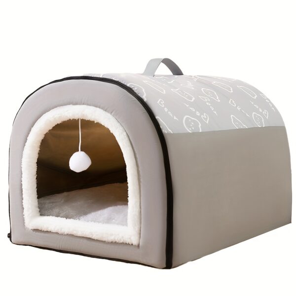 Four Seasons Universal Dog Kennel - 1pc Warm Enclosed Removable and Washable Pet Sleeping Bed - Christmas Gift - Image 16