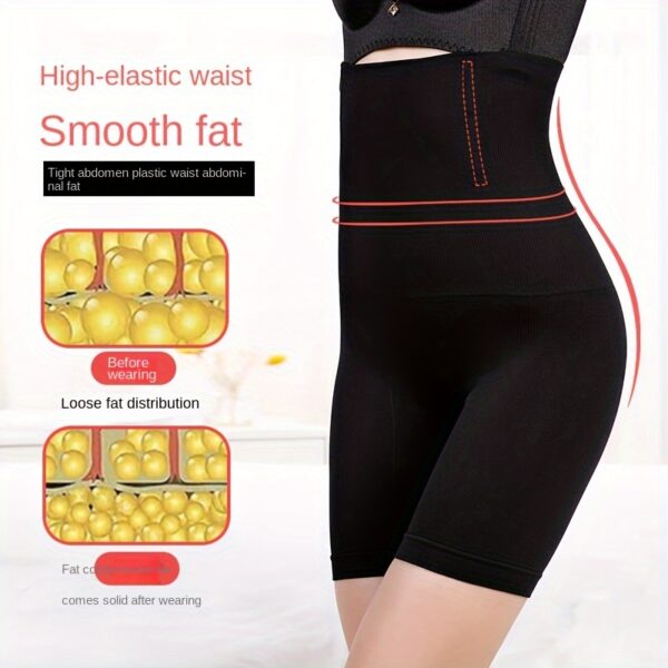 High-Waist Tummy Control Shapewear Bodysuit - Yoga Body Shaper for Women Mid Thigh Panty Shorts - Smooths Silhouette, Boosts Confidence, and Provides Comfortable Support - Image 5