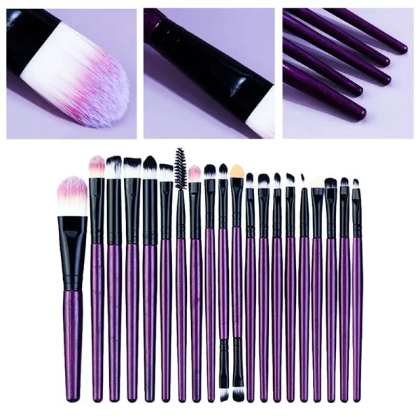 20Pcs Makeup Brush Set Eyeliner Brush Blending Brush Makeup Brushes for Cheeks Eye Cosmetic Foundation Brush Make Up Brushes Set - Image 2