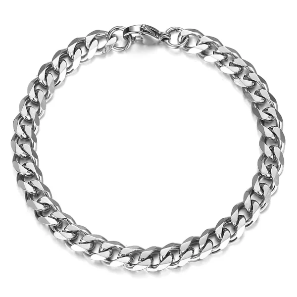 3-11MM Gold Color Stainless Steel Bracelets For Men Women Unisex Curb Cuban Link Chain Simple Wrist Jewelry Gifts - Image 13