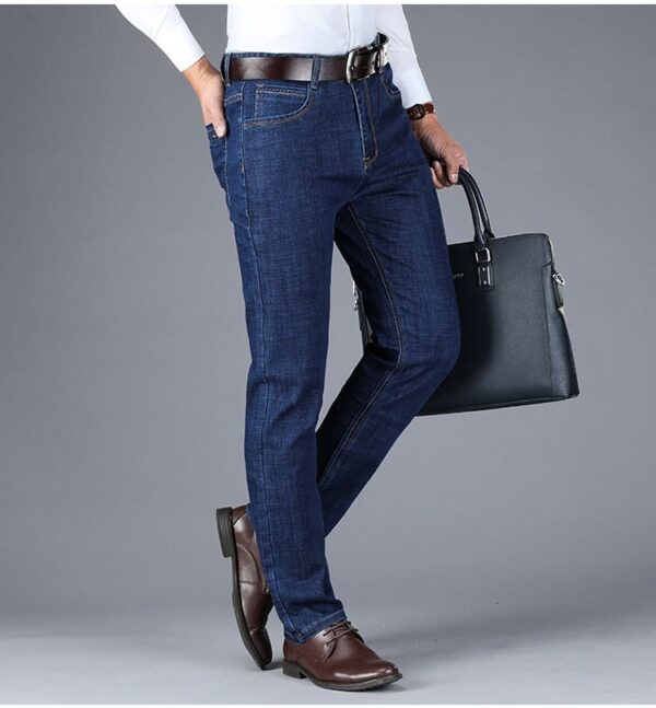 Men's Classic Style Blue Jeans - Image 6