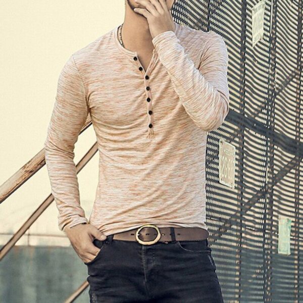 Vintage Long Sleeve Henley - Image 5