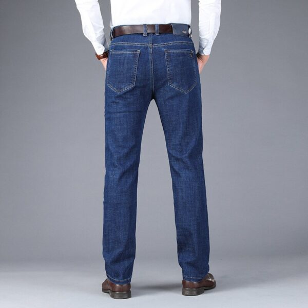 Men's Classic Style Blue Jeans - Image 4