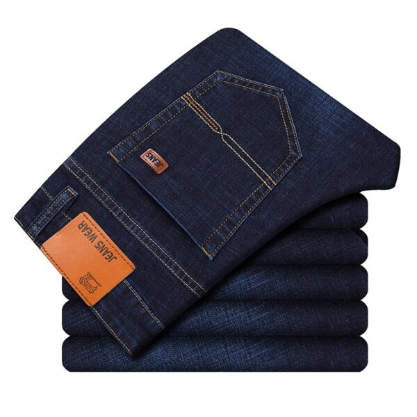 Classic Style Denim Jeans - Image 4