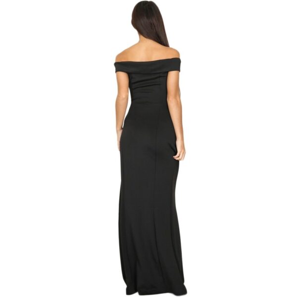 Off-the-shoulder Black Evening Dress - Image 4