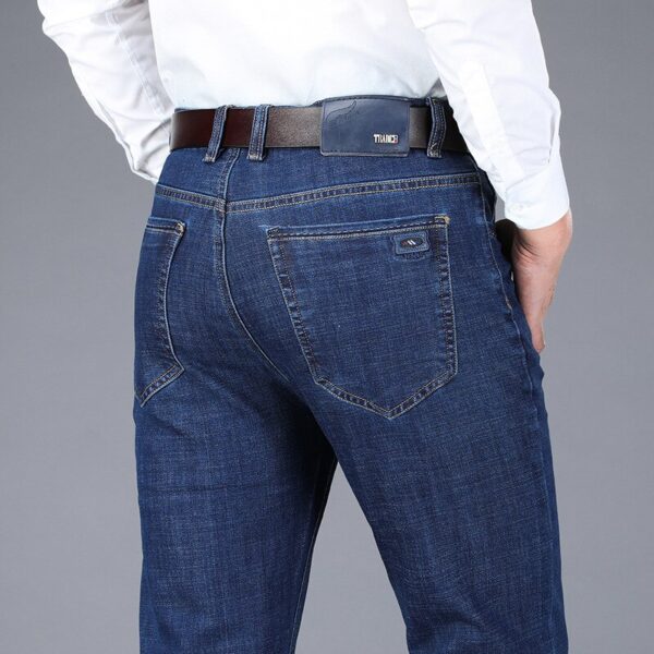 Men's Classic Style Blue Jeans - Image 2