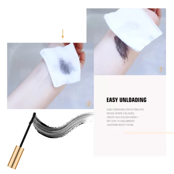 O.TWO.O 3D Mascara Lengthening Black Lash Eyelash Extension Eye Lashes Brush Beauty Makeup Long-wearing Gold Color Mascara - Image 4