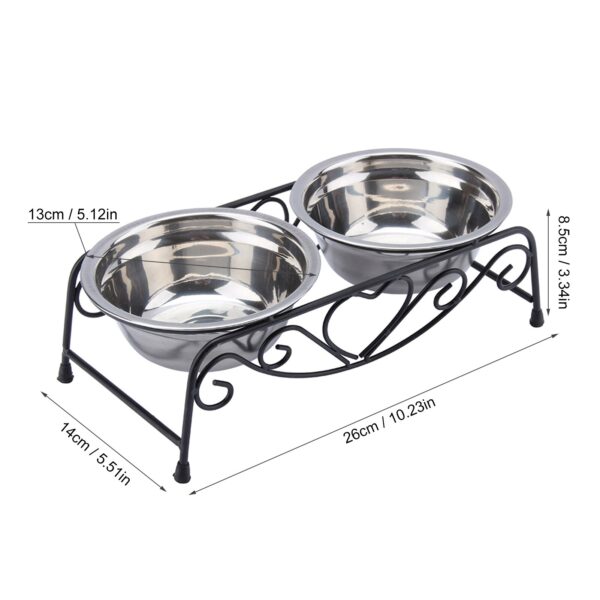 Double Stainless Steel Dog Bowls - Image 6