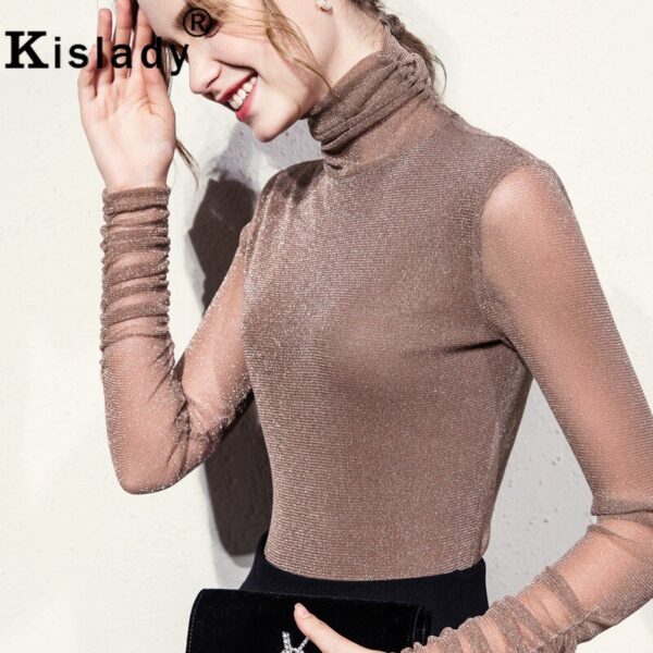 Turtle Neck Long Sleeve Bottom Shirt - Image 6