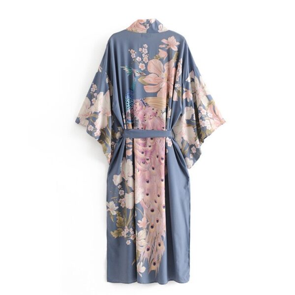 Flower Print Kimono Shirt - Image 4