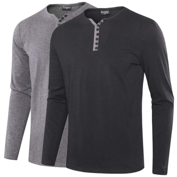 Classic Long Sleeve Henley - Image 2