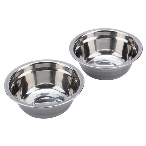 Double Stainless Steel Dog Bowls - Image 4