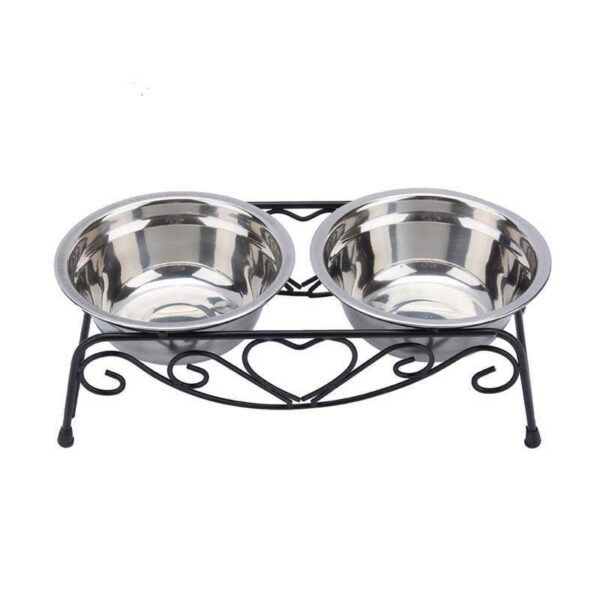 Double Stainless Steel Dog Bowls - Image 2