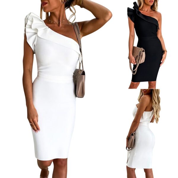 Drop Shoulder Party Dress - Image 2