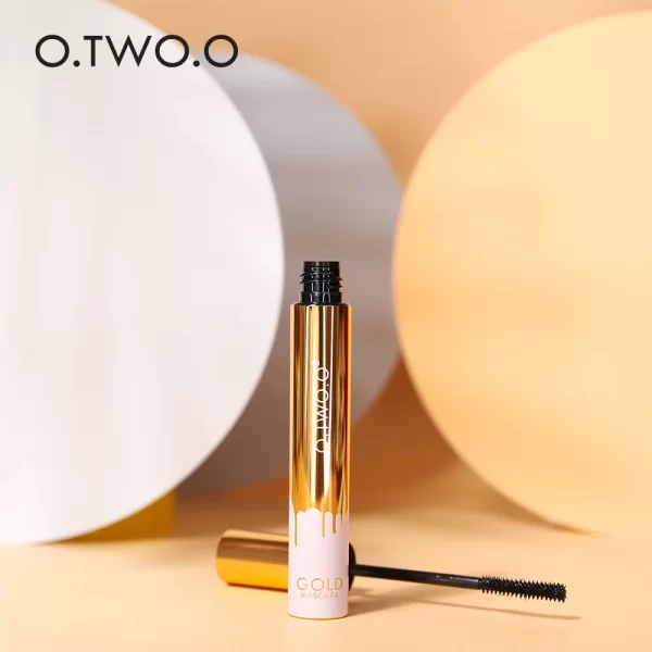 O.TWO.O 3D Mascara Lengthening Black Lash Eyelash Extension Eye Lashes Brush Beauty Makeup Long-wearing Gold Color Mascara - Image 5