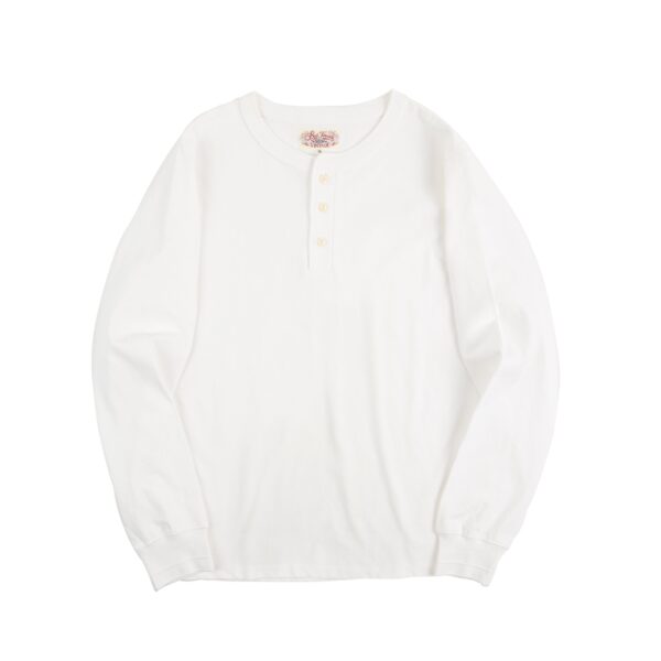 Long Sleeve Cotton Henley - Image 4