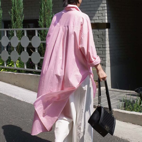 Lapel Spring Long Sleeve Blouse - Image 2