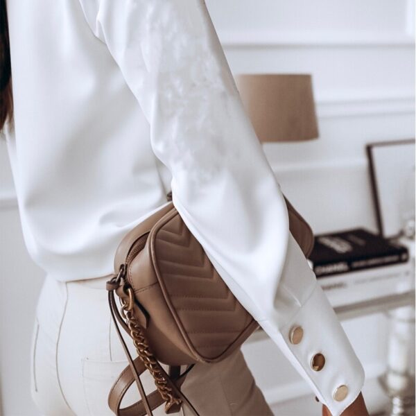 Spring Casual Long Sleeve Blouse - Image 5