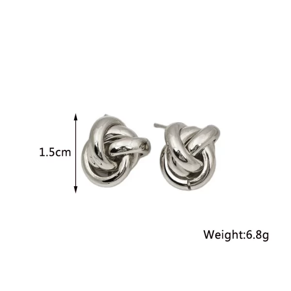 New Twist Stud Earrings Gold Color Metal Women Earrings Rotating Spiral Unusual Earrings for Ladies European Jewelry - Image 21