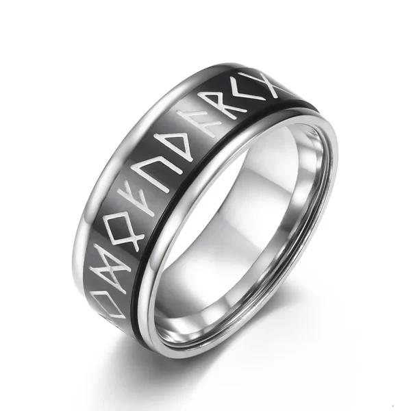 Vintage Stainless Steel Odin Norse Viking Rune Rings For Men Women Cool Spinner Fidgets Rings Retro Nordic Amulet Jewelry Gifts - Image 10