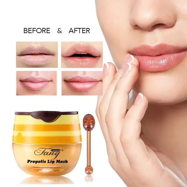 5.5g Lip Sleep Mask Night Sleep Maintenance Moisturizing Lip Gloss Bleach Cream Nourishing Lip Care Strawberry Honey - Image 2