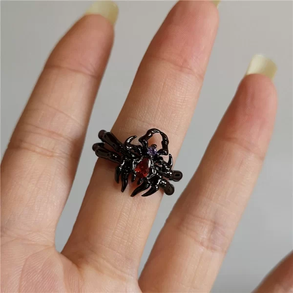 Vintage Goth Thorny Rose Couple Rings For Men Women Charm Irregularity Opening Stainless Steel Punk Finger Ring Jewelry Y2k Gift - Image 6