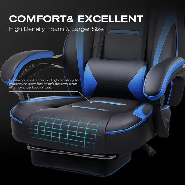 Computer Gaming Chair with Legrest - Image 5