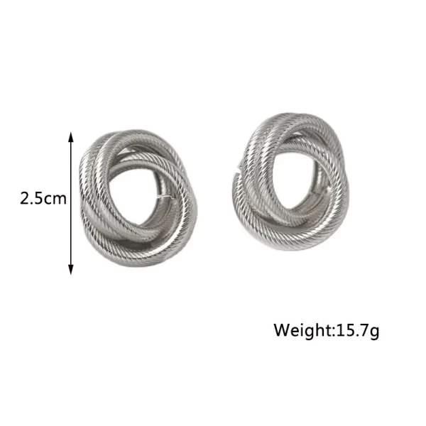 New Twist Stud Earrings Gold Color Metal Women Earrings Rotating Spiral Unusual Earrings for Ladies European Jewelry - Image 31