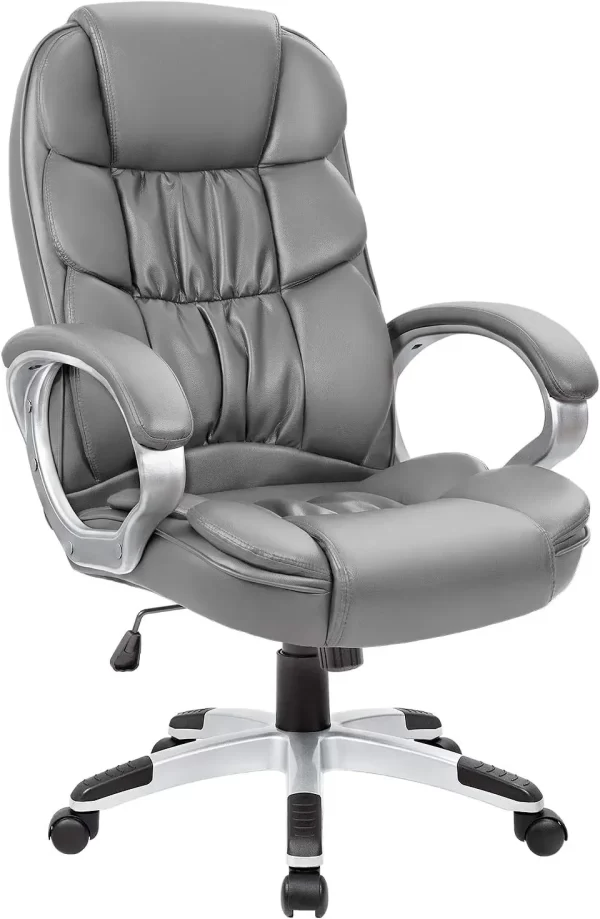 Homall Office Chair High Back Computer Desk Chair, PU Leather Adjustable Height Modern Executive Swivel Task Chair - Image 7