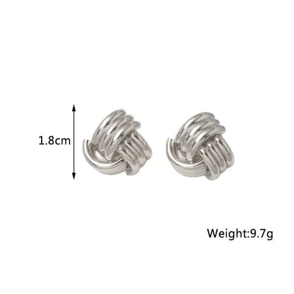 New Twist Stud Earrings Gold Color Metal Women Earrings Rotating Spiral Unusual Earrings for Ladies European Jewelry - Image 17