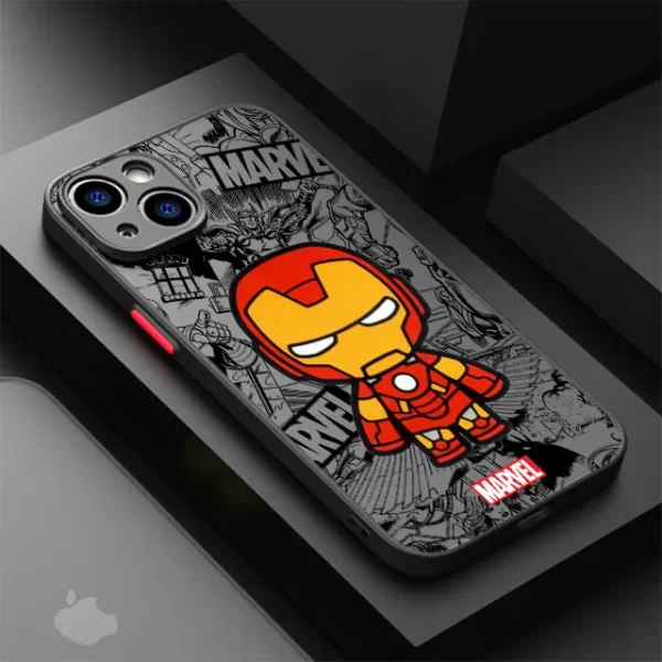 Cartoon Marvel Groot Spiderman Case for iPhone SE 12 Mini 13 Pro Max 14 Plus XS X 7 6S Plus 15 11 XR 8 Shockproof Armor Cover - Image 10