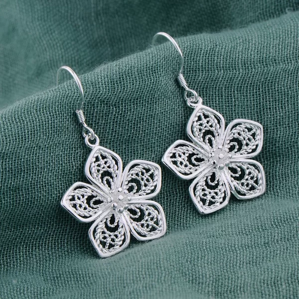 Original 925 Sterling Silver New Earrings Hearts For Women Exquisite Student Girlfriend Jewelry Accessories Wedding Fashion Gift - Image 46