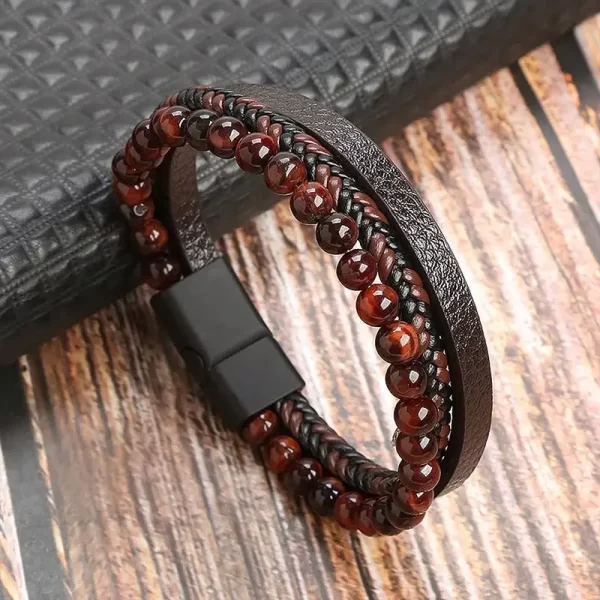 Classic Men's Leather Bracelet New Style Hand-woven Multi-layer Combination Accessory Fashion Man Jewelry Wholesale Dropshipping - Image 11