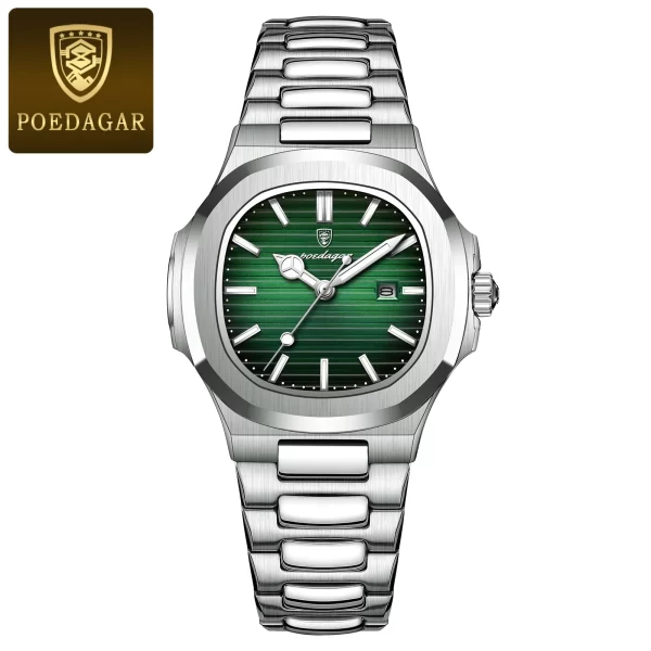 POEDAGAR Luxury Square Watch for Woman Waterproof Luminous Date Ladies Watch Stainless Steel Quartz Women's Watches Female Reloj - Image 7