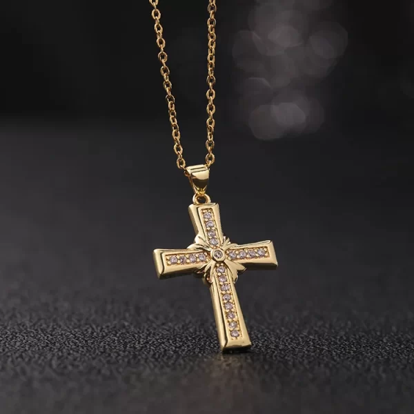 Men Women Hip Hop Zircon Cross Shiny Pendant Stainless Steel Necklace Charm Bling Exquisite Necklaces Jewelry Fashion Gifts - Image 12