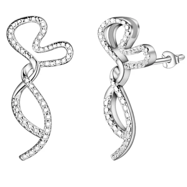 Original 925 Sterling Silver New Earrings Hearts For Women Exquisite Student Girlfriend Jewelry Accessories Wedding Fashion Gift - Image 45
