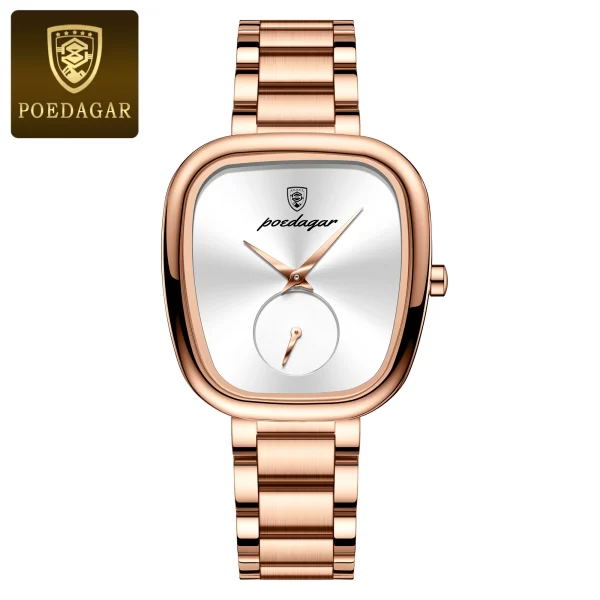 POEDAGAR Luxury Watch for Woman Waterproof Stainless Steel Quartz Ladies Watch High Quality Women's Watches Elegant Female Clock - Image 12