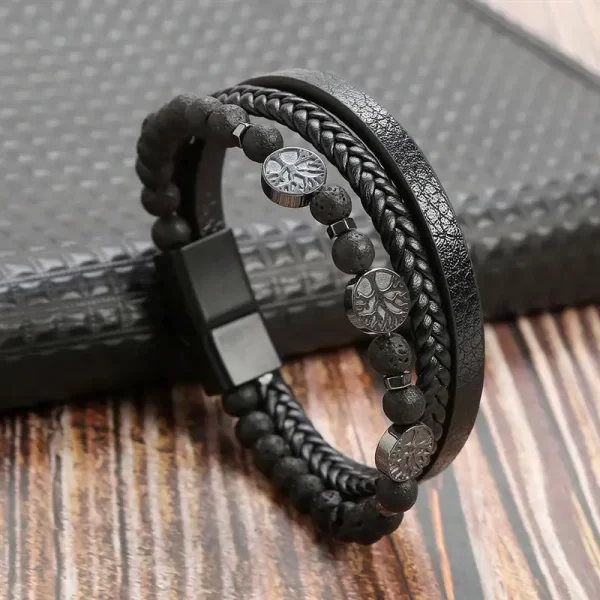 Classic Men's Leather Bracelet New Style Hand-woven Multi-layer Combination Accessory Fashion Man Jewelry Wholesale Dropshipping - Image 38