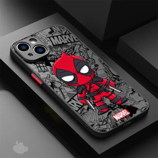 Cartoon Marvel Groot Spiderman Case for iPhone SE 12 Mini 13 Pro Max 14 Plus XS X 7 6S Plus 15 11 XR 8 Shockproof Armor Cover - Image 11