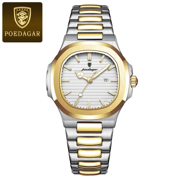 POEDAGAR Luxury Square Watch for Woman Waterproof Luminous Date Ladies Watch Stainless Steel Quartz Women's Watches Female Reloj - Image 13