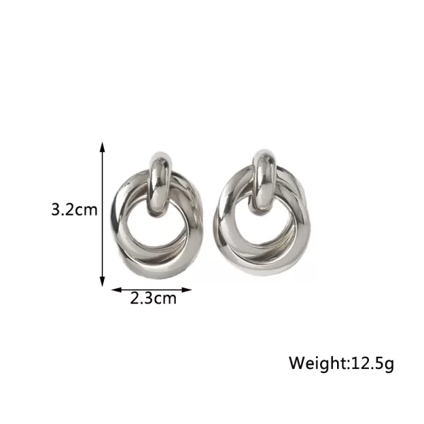 New Twist Stud Earrings Gold Color Metal Women Earrings Rotating Spiral Unusual Earrings for Ladies European Jewelry - Image 19